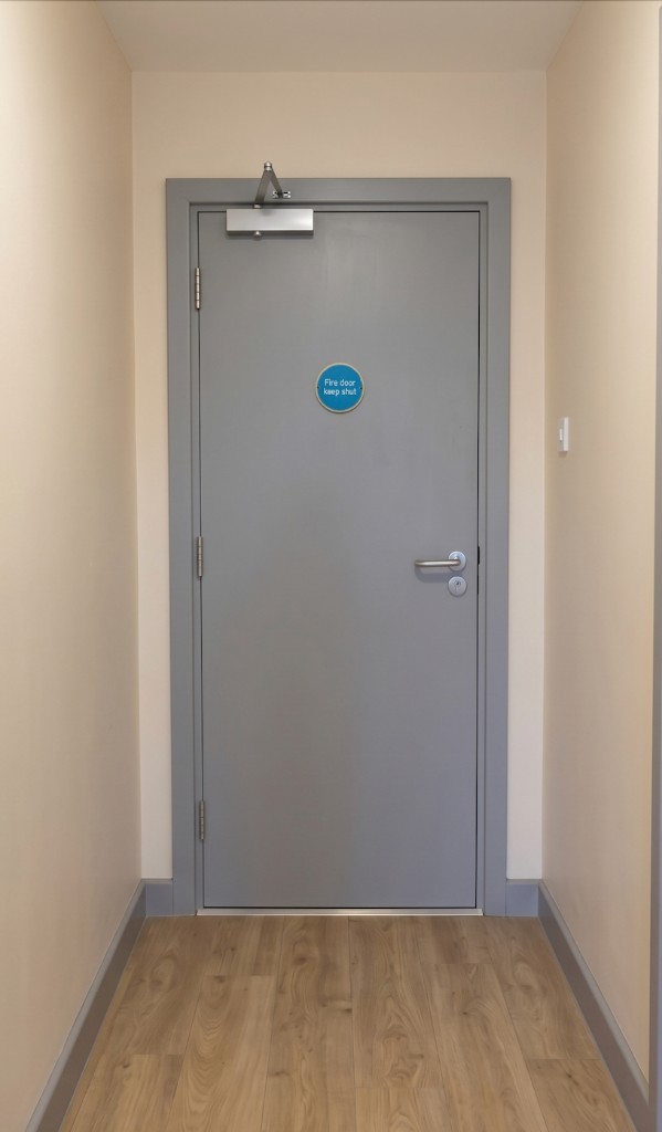 After FD30 installation and certification single door