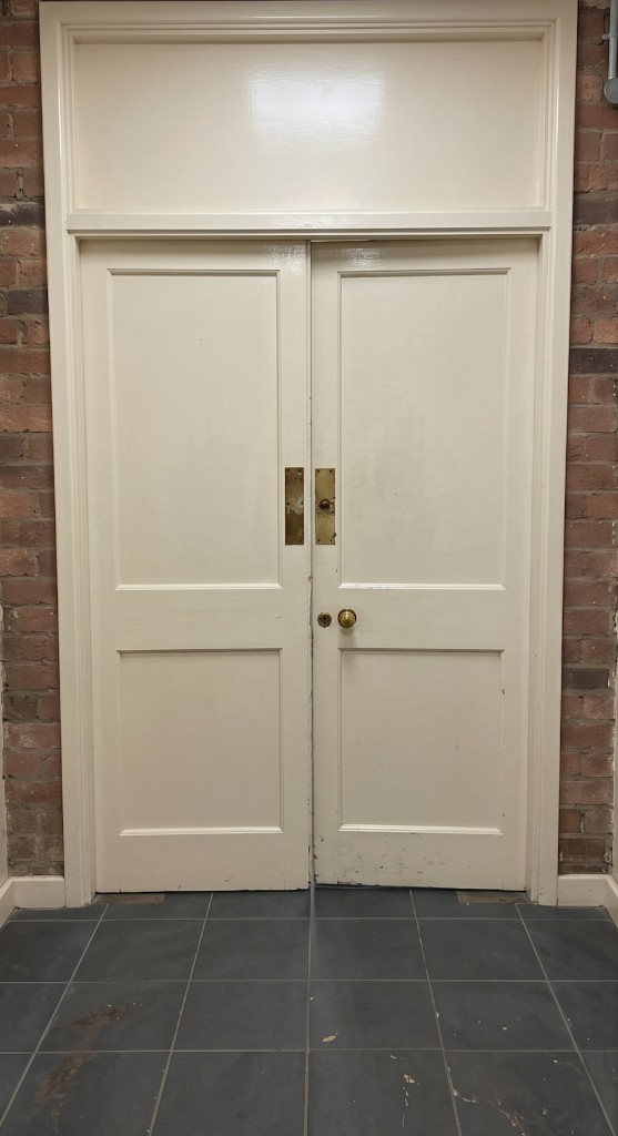 Before FD60 installation double doors